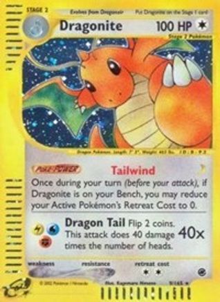 Dragonite (9) (9) 009 - Holofoil Expedition - Holo Rare