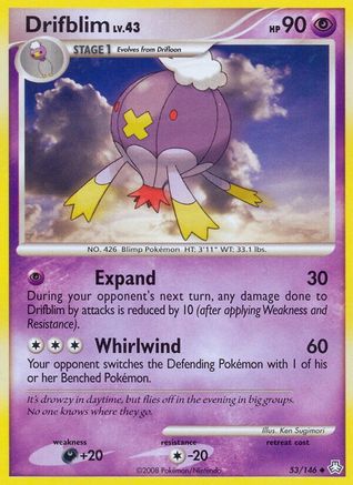 Drifblim 053 - Reverse Holofoil Legends Awakened - Uncommon