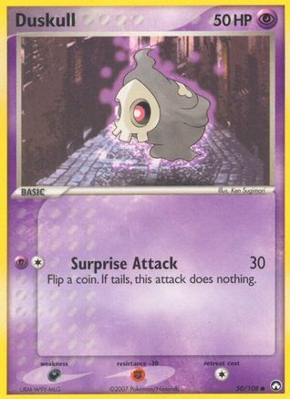 Duskull 050/108 - Reverse Holofoil Power Keepers - Common