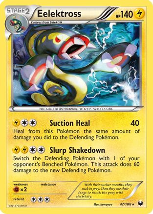 Eelektross 047 - Reverse Holofoil Dark Explorers - Holo Rare