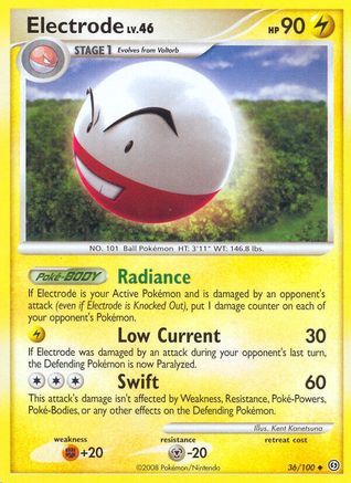 Electrode (36) (36) 036 - Reverse Holofoil Stormfront - Uncommon