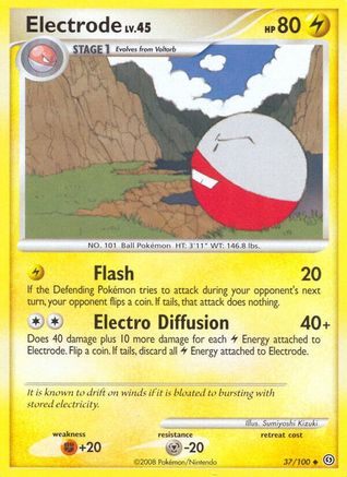 Electrode (37) (37) 037 - Reverse Holofoil Stormfront - Uncommon