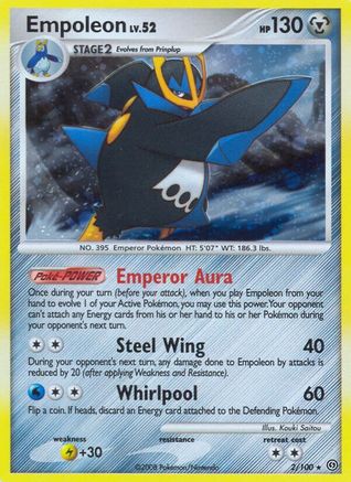 Empoleon 002 - Reverse Holofoil Stormfront - Holo Rare