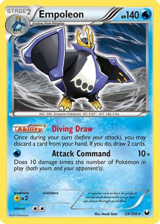 Empoleon 029 - Reverse Holofoil Dark Explorers - Holo Rare