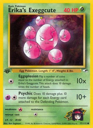Erika's Exeggcute (77) (77) 077/132 - 1st Edition Gym Heroes - Common