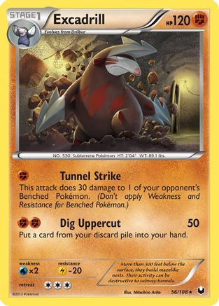 Excadrill (56) (56) 056 - Reverse Holofoil Dark Explorers - Rare