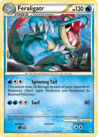 Feraligatr 025 - Reverse Holofoil Call of Legends - Rare