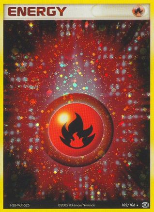 Fire Energy 102/106 - Holofoil Emerald - Holo Rare