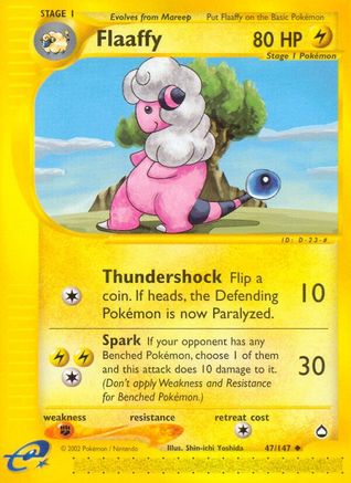 Flaaffy 047 - Reverse Holofoil Aquapolis - Uncommon
