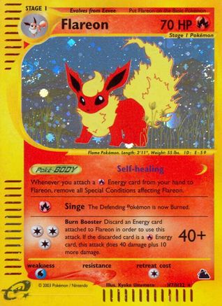 Flareon (H7) (H7) 0H7 - Holofoil Skyridge - Holo Rare