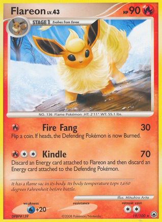 Flareon 019 - Reverse Holofoil Majestic Dawn - Rare