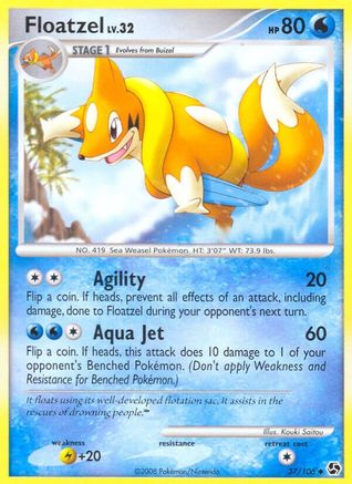 Floatzel 037 Great Encounters - Uncommon