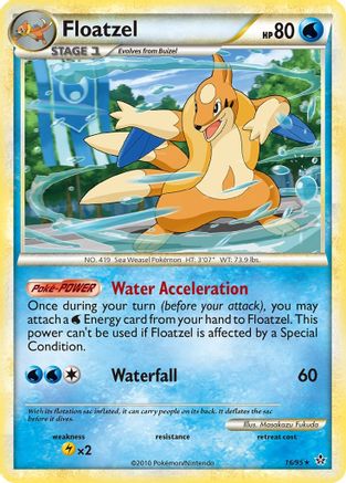 Floatzel 016 Unleashed - Rare
