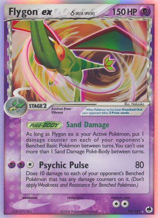 Flygon ex (Delta Species) 092 - Holofoil Dragon Frontiers - Ultra Rare