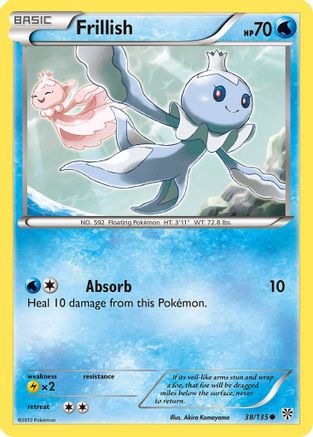 Frillish 038 - Reverse Holofoil Plasma Storm - Common