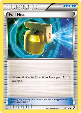 Full Heal 095 - Reverse Holofoil Black and White - Uncommon