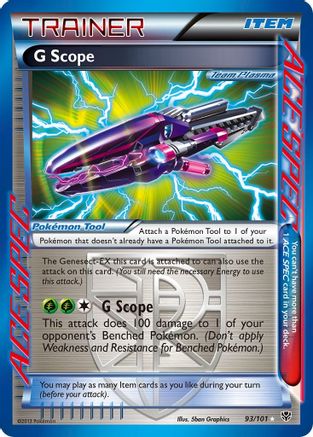 G Scope (Team Plasma) 093 - Holofoil Plasma Blast - Rare Ace