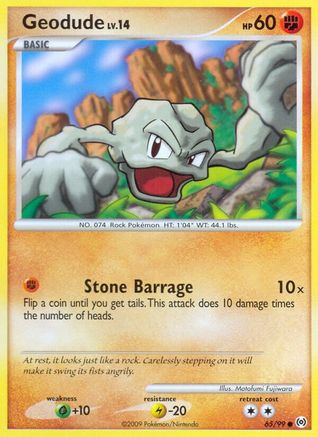 Geodude 065 - Reverse Holofoil Arceus - Common