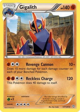 Gigalith 067 - Reverse Holofoil Dragons Exalted - Holo Rare