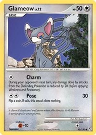 Glameow 083 - Reverse Holofoil Diamond and Pearl - Common