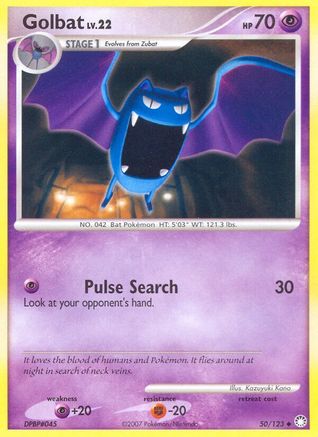 Golbat 050 - Reverse Holofoil Mysterious Treasures - Uncommon