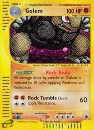Golem (14) (14) 014 - Reverse Holofoil Expedition - Holo Rare