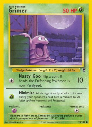 Grimer 078/110 - Reverse Holofoil Legendary Collection - Common