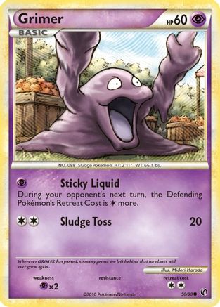 Grimer 050/90 - Reverse Holofoil Undaunted - Common