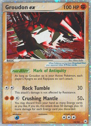 Groudon ex 093 - Holofoil Hidden Legends - Ultra Rare