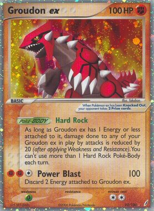 Groudon ex 093/100 - Holofoil Crystal Guardians - Ultra Rare
