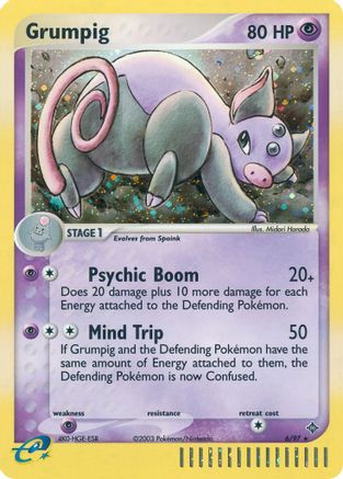 Grumpig 006 - Reverse Holofoil Dragon - Holo Rare