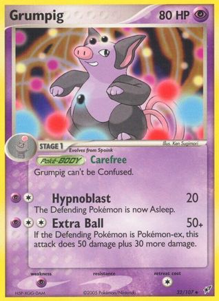 Grumpig 032 Deoxys - Uncommon
