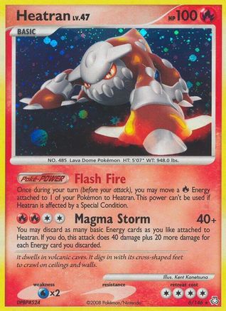 Heatran (6) (6) 006 - Reverse Holofoil Legends Awakened - Holo Rare