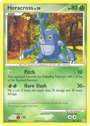 Heracross 028/130 Diamond and Pearl - Rare
