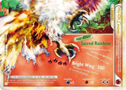 Ho-Oh Legend (Bottom) 112 - Holofoil HeartGold SoulSilver - Ultra Rare