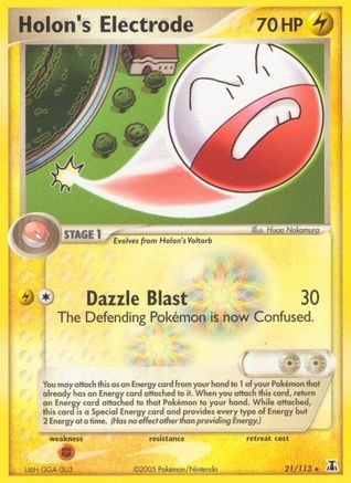 Holon's Electrode 021/113 Delta Species - Rare