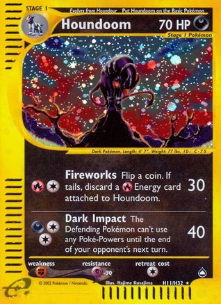 Houndoom (H11) (H11) H11 - Holofoil Aquapolis - Holo Rare