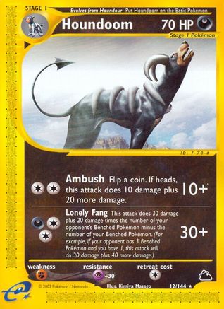 Houndoom (12) (12) 012 Skyridge - Rare