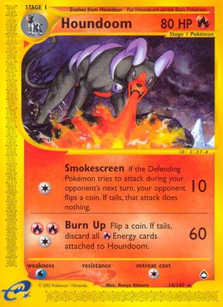 Houndoom (14) (14) 014 Aquapolis - Rare