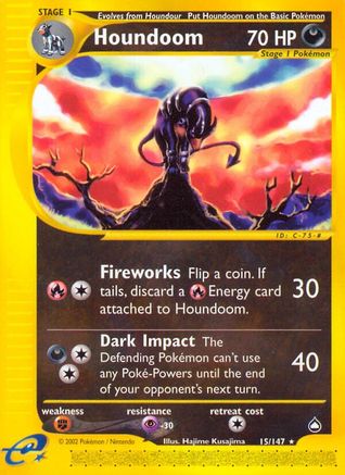 Houndoom (15) (15) 015 Aquapolis - Rare