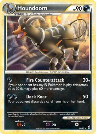 Houndoom 010 - Reverse Holofoil Call of Legends - Holo Rare