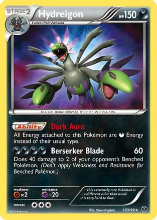Hydreigon 103 - Holofoil Next Destinies - Secret Rare