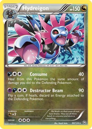 Hydreigon (98) (98) 098 - Reverse Holofoil Dragons Exalted - Rare