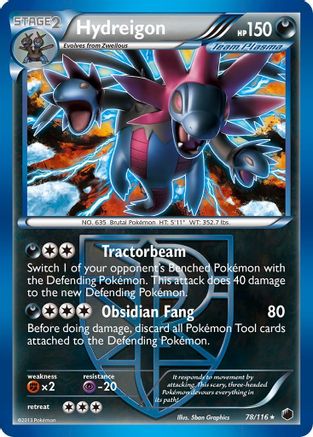Hydreigon (Team Plasma) 078/116 - Reverse Holofoil Plasma Freeze - Holo Rare