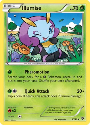 Illumise 009 XY Base Set - Uncommon