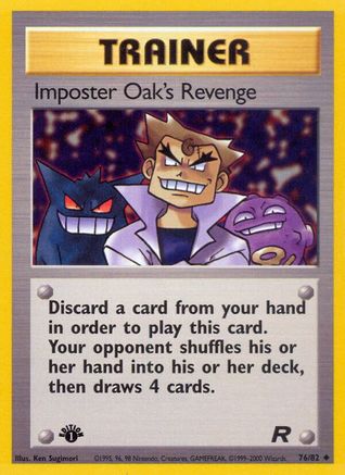 Imposter Oak's Revenge 076/82 - 1st Edition Team Rocket - Uncommon