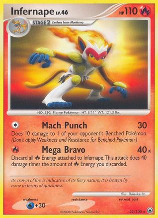 Infernape 022 Majestic Dawn - Rare