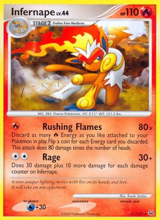 Infernape 031 Platinum - Rare