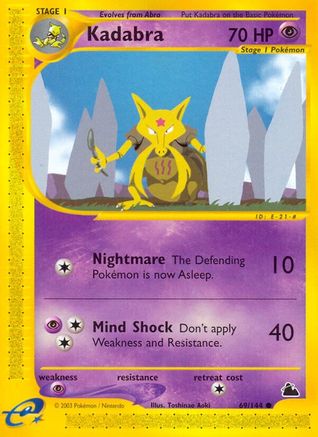Kadabra 069 - Reverse Holofoil Skyridge - Common