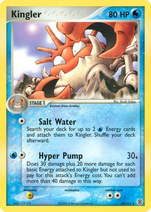 Kingler 026/112 FireRed & LeafGreen - Rare